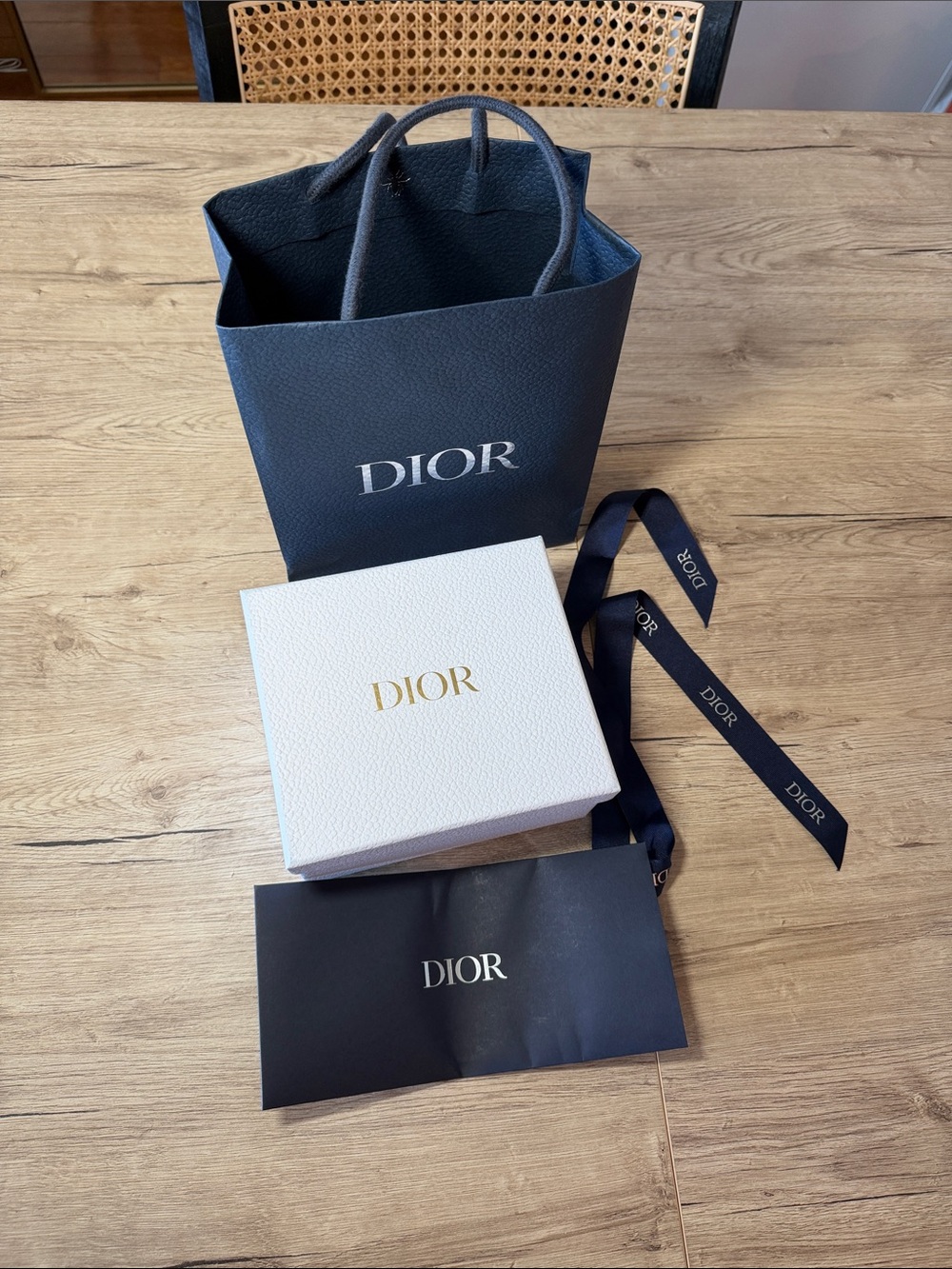 Dior Men's Gift Packaging Set in Navy and White